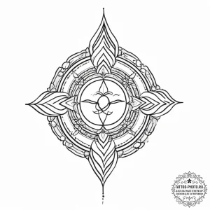 Tattoo sketch sacred source, concept art for... - эскиз тату (№1757222203_0, 07.09.2025 05:16) — tattoo-photo.ru