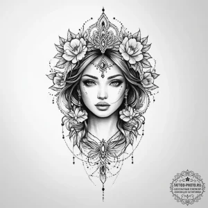 Tattoo sketch череп с киборгом - эскиз тату (№1757223802_0, 07.09.2025 05:43) — tattoo-photo.ru