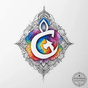 Tattoo sketch allah symbol, concept art for t... - эскиз тату (№1757226374_0, 07.09.2025 06:26) — tattoo-photo.ru
