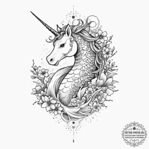 Tattoo sketch unicorn tattoo, tattoo sketch d... - эскиз тату (№1757229740_0, 07.09.2025 07:22) — tattoo-photo.ru