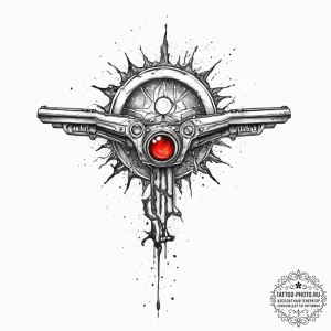 Tattoo sketch rick and morty portal gun, tatt... - эскиз тату (№1757231527_0, 07.09.2025 07:52) — tattoo-photo.ru