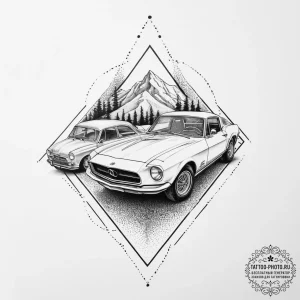 Tattoo sketch hands with a car, tattoo drawin... - эскиз тату (№1757232533_0, 07.09.2025 08:08) — tattoo-photo.ru