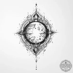 Tattoo sketch cosmic soil - эскиз тату (№1757240814_0, 07.09.2025 10:26) — tattoo-photo.ru