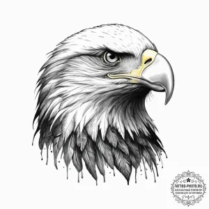 Tattoo sketch орел, artistic tattoo sketch, r... - эскиз тату (№1757242005_0, 07.09.2025 10:46) — tattoo-photo.ru