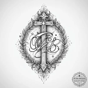 Tattoo sketch resurrection lettering, ink ill... - эскиз тату (№1757242609_0, 07.09.2025 10:56) — tattoo-photo.ru