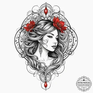 Tattoo sketch spiritual domain, ink illustrat... - эскиз тату (№1757243795_0, 07.09.2025 11:16) — tattoo-photo.ru