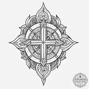 Tattoo sketch faith, tattoo flash sheet desig... - эскиз тату (№1757251221_0, 07.09.2025 13:20) — tattoo-photo.ru