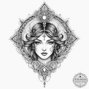 Tattoo sketch mystical insight, ink illustrat... - эскиз тату (№1757251823_0, 07.09.2025 13:30) — tattoo-photo.ru