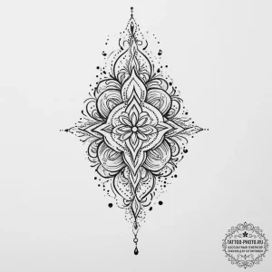 Tattoo sketch slavic ornament, concept art fo... - эскиз тату (№1757252410_0, 07.09.2025 13:40) — tattoo-photo.ru