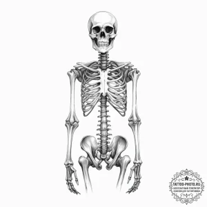 Tattoo sketch skeleton - эскиз тату (№1757254580_0, 07.09.2025 14:16) — tattoo-photo.ru