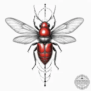 Tattoo sketch scale insect, artistic tattoo s... - эскиз тату (№1757255359_0, 07.09.2025 14:29) — tattoo-photo.ru
