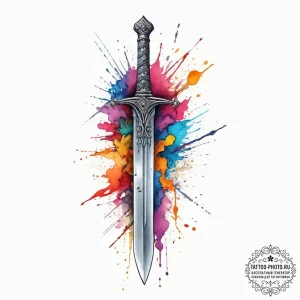 Tattoo sketch metalworking a sword, artistic... - эскиз тату (№1757255951_0, 07.09.2025 14:39) — tattoo-photo.ru