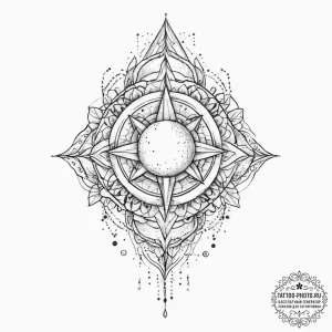 Tattoo sketch cosmic transformation, ink illu... - эскиз тату (№1757257325_0, 07.09.2025 15:02) — tattoo-photo.ru