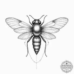 Tattoo sketch horsefly, artistic tattoo sketc... - эскиз тату (№1757262874_0, 07.09.2025 16:34) — tattoo-photo.ru