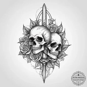 Tattoo sketch dagger, artistic tattoo sketch,... - эскиз тату (№1757266854_0, 07.09.2025 17:40) — tattoo-photo.ru