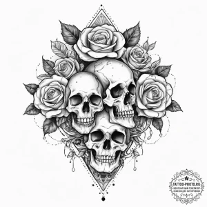 Tattoo sketch cosmic origin, concept art for... - эскиз тату (№1757270083_0, 07.09.2025 18:34) — tattoo-photo.ru