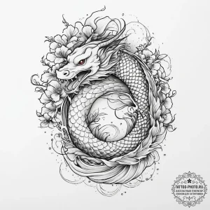 Tattoo sketch mystical harvest, tattoo drawin... - эскиз тату (№1757272880_0, 07.09.2025 19:21) — tattoo-photo.ru