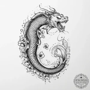 Tattoo sketch lamprey, tattoo flash sheet des... - эскиз тату (№1757274489_0, 07.09.2025 19:48) — tattoo-photo.ru
