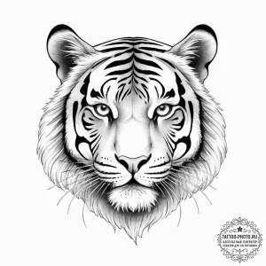 Tattoo sketch tiger's eye, ink illustration f... - эскиз тату (№1757279506_0, 07.09.2025 21:11) — tattoo-photo.ru