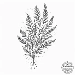 Tattoo sketch yarrow, tattoo drawing outline,… — эскиз тату (№1757281112_0, 07.09.2025 21:38) — tattoo-photo.ru