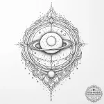 Tattoo sketch cosmic tale — эскиз тату (№1757283933_0, 07.09.2025 22:25) — tattoo-photo.ru
