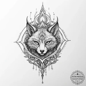 Tattoo sketch mystical tale, ink illustration... - эскиз тату (№1757285947_0, 07.09.2025 22:59) — tattoo-photo.ru