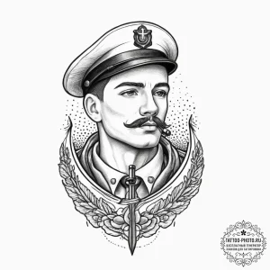 Tattoo sketch soldier with a pencil, tattoo l... - эскиз тату (№1757290364_0, 08.09.2025 00:12) — tattoo-photo.ru