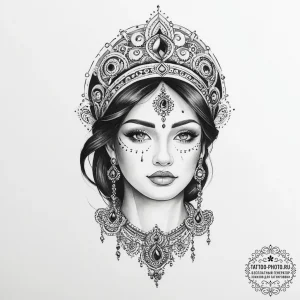 Tattoo sketch divine understanding - эскиз тату (№1757290960_0, 08.09.2025 00:22) — tattoo-photo.ru