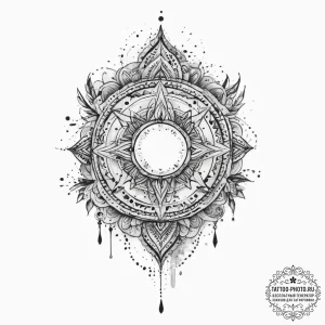 Tattoo sketch divine land, tattoo drawing out... - эскиз тату (№1757293758_0, 08.09.2025 01:09) — tattoo-photo.ru