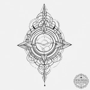 Tattoo sketch cosmic identity, tattoo drawing... - эскиз тату (№1757294766_0, 08.09.2025 01:26) — tattoo-photo.ru