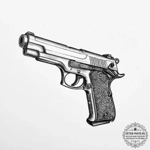 Tattoo sketch machine gun tattoo, tattoo line... - эскиз тату (№1757298738_0, 08.09.2025 02:32) — tattoo-photo.ru