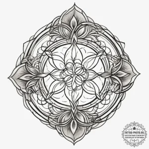 Tattoo sketch seed of life, concept art for t... - эскиз тату (№1757300320_0, 08.09.2025 02:58) — tattoo-photo.ru