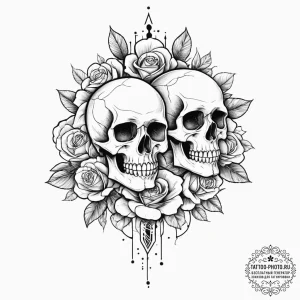 Tattoo sketch mirage, tattoo drawing outline,... - эскиз тату (№1757300913_0, 08.09.2025 03:08) — tattoo-photo.ru