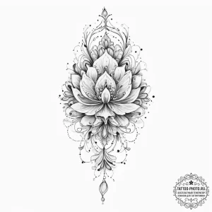 Tattoo sketch lace tattoo, tattoo line art, f... - эскиз тату (№1757301705_0, 08.09.2025 03:21) — tattoo-photo.ru