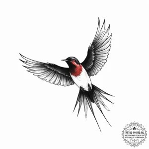 Tattoo sketch swallow, tattoo drawing outline... - эскиз тату (№1757302502_0, 08.09.2025 03:35) — tattoo-photo.ru