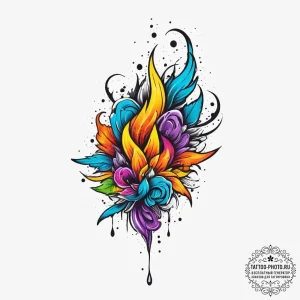 Tattoo sketch dust, tattoo flash sheet design... - эскиз тату (№1757307414_0, 08.09.2025 04:56) — tattoo-photo.ru