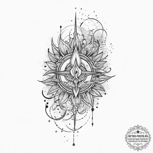 Tattoo sketch light, tattoo line art, on a cl... - эскиз тату (№1757308967_0, 08.09.2025 05:22) — tattoo-photo.ru