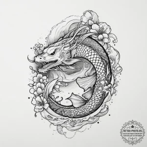 Tattoo sketch toadfish, tattoo line art, mute... - эскиз тату (№1757310131_0, 08.09.2025 05:42) — tattoo-photo.ru