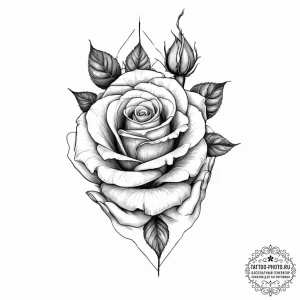 Tattoo sketch hands with a rose - эскиз тату (№1757310325_0, 08.09.2025 05:45) — tattoo-photo.ru