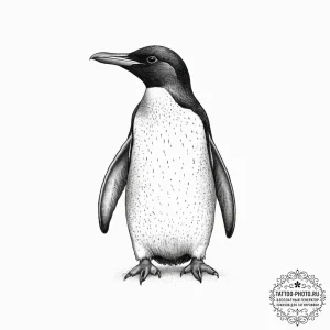 Tattoo sketch penguin, concept art for tattoo... - эскиз тату (№1757314972_0, 08.09.2025 07:02) — tattoo-photo.ru