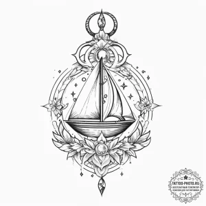 Tattoo sketch cosmic kingdom, concept art for... - эскиз тату (№1757317882_0, 08.09.2025 07:51) — tattoo-photo.ru