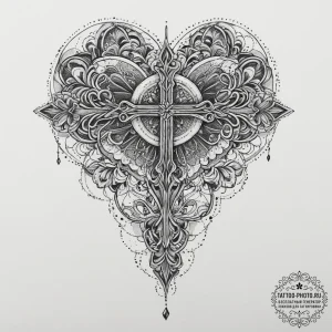 Tattoo sketch heart, tattoo drawing outline,... - эскиз тату (№1757320985_0, 08.09.2025 08:43) — tattoo-photo.ru