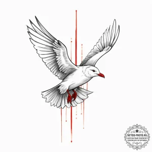 Tattoo sketch gull, tattoo line art, rough sk... - эскиз тату (№1757322343_0, 08.09.2025 09:05) — tattoo-photo.ru