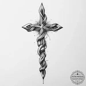 Tattoo sketch braid, concept art for tattoo,... - эскиз тату (№1757323119_0, 08.09.2025 09:18) — tattoo-photo.ru