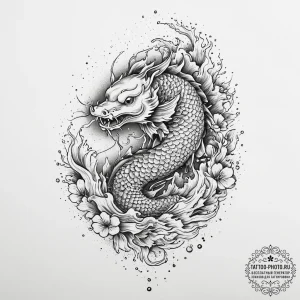 Tattoo sketch crappie, tattoo line art, dotwo... - эскиз тату (№1757338014_0, 08.09.2025 13:26) — tattoo-photo.ru