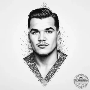 Tattoo sketch jack dempsey, tattoo sketch des... - эскиз тату (№1757339220_0, 08.09.2025 13:47) — tattoo-photo.ru
