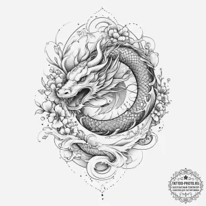 Tattoo sketch divine fresco, concept art for... - эскиз тату (№1757343588_0, 08.09.2025 14:59) — tattoo-photo.ru