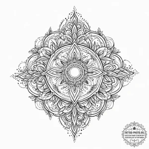 Tattoo sketch cosmic representation, ink illu... - эскиз тату (№1757344789_0, 08.09.2025 15:19) — tattoo-photo.ru