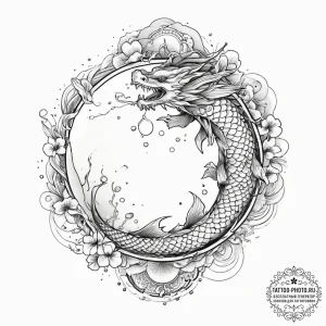 Tattoo sketch cosmic sphere, tattoo drawing o... - эскиз тату (№1757348351_0, 08.09.2025 16:19) — tattoo-photo.ru