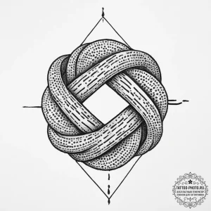 Tattoo sketch knot, concept art for tattoo, d... - эскиз тату (№1757356494_0, 08.09.2025 18:34) — tattoo-photo.ru